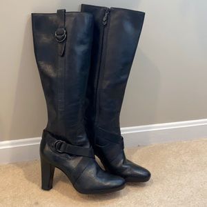 Cole Haan Nike air tall black boots